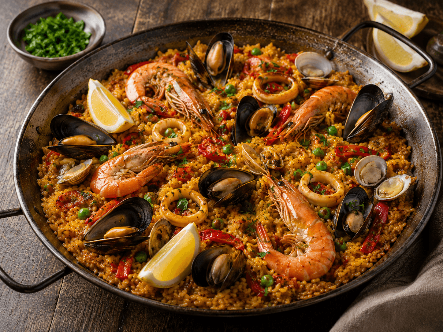 Паэлья с морепродуктами
